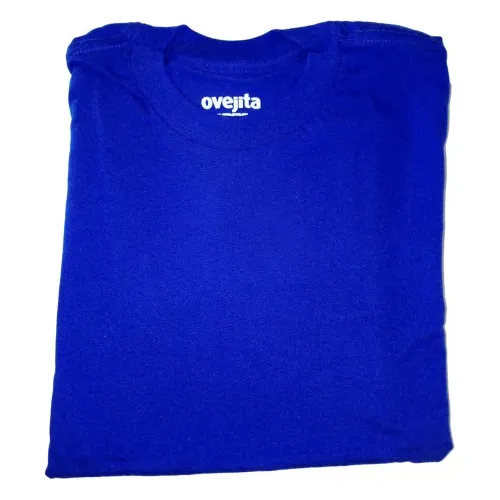 Franela Básica Unisex, Ovejita 100% Algodón. Talla 8 Años X2