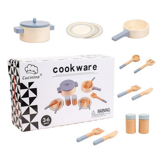 Juguetes De Madera De Simulación De Cocina Para Niños, 13 Pi Juguetes De Madera De Simulación De Cocina Para Niños, 13 Pi