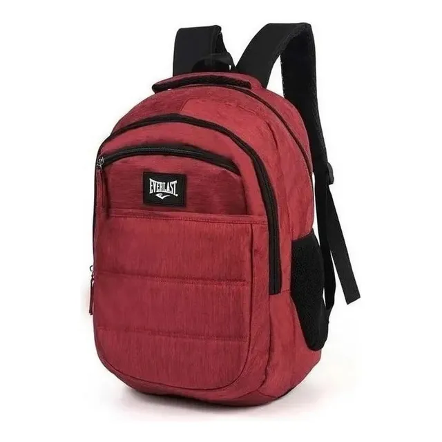 Mochila Urbana Deportiva Everlast Practica Cod 51260 Ellobo Color Bordó