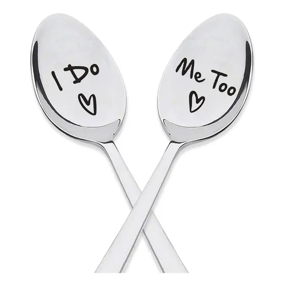 Regalo Boda Para Novia Novio I Do Me Too Cuchara Compromiso