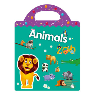 Libro De Pegatinas De Escenas Portátil Para Niños, Divertido Libro De Pegatinas De Escenas Portátil Para Niños, Divertido