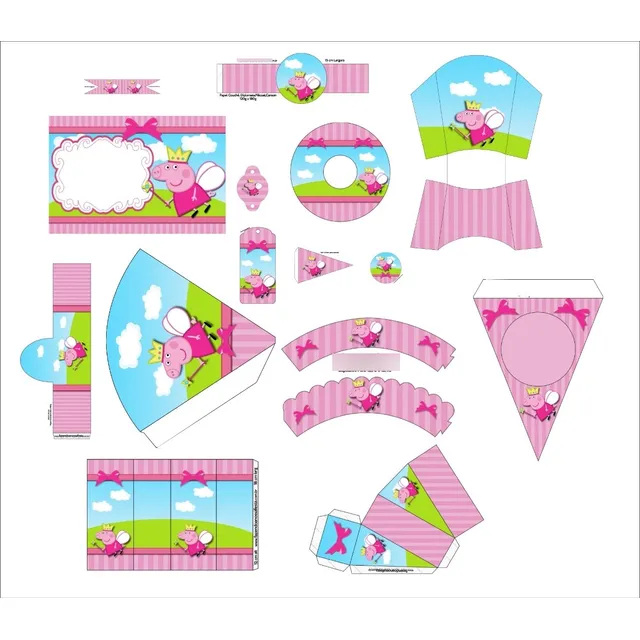 Kit De Fiesta Imprimible Pepa Pig Rosa