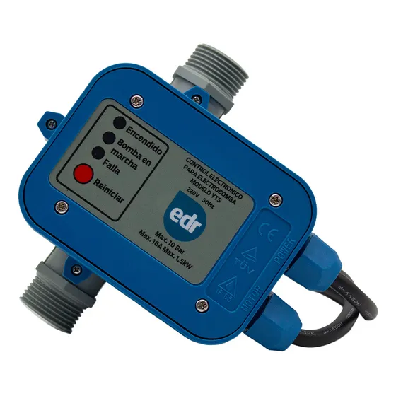 Controlador Electrónico Presión Para Bomba De Agua Hasta 2hp