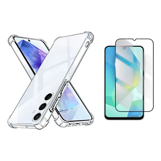 Capinha Anti Shock Para Samsung  A16 5g 6.7 + Película 3d