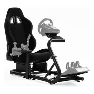Soporte De Volante Anman G920 Con Asiento Negro Ajustable Soporte De Volante Anman G920 Con Asiento Negro Ajustable