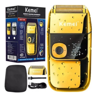 Barbeador Kemei Km-2028 Dourado 100v/240v Barbeador Kemei Km-2028 Dourado 100v/240v