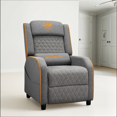 Sillón Gamer Cougar Ranger One Imitación De Lino Gris Sillón Gamer Cougar Ranger One Imitación De Lino Gris