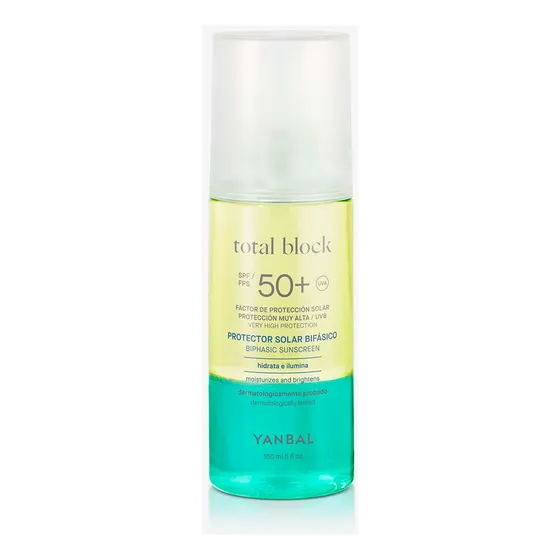 Protector Solar Bifásico Spf 50+ Total Block Yanbal 150 Ml