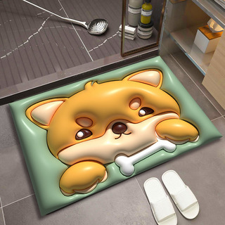 Alfombra De Dibujos Animados En 3d Para Baño Y Cocina Alfombra De Dibujos Animados En 3d Para Baño Y Cocina