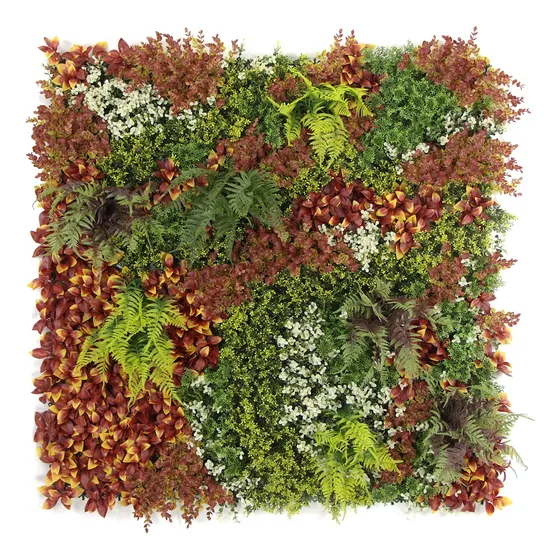 Follaje Artificial Jardín Vertical Bosque Otoñal 100x100 Cm.