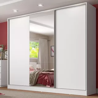 Guarda Roupa Casal ArmĂĄrio Quarto 100% Mdf C Espelho Madesa Royale 3 Portas Cor Branco 106209 Guarda Roupa Casal ArmĂĄrio Quarto 100% Mdf C Espelho Madesa Royale 3 Portas Cor Branco 106209