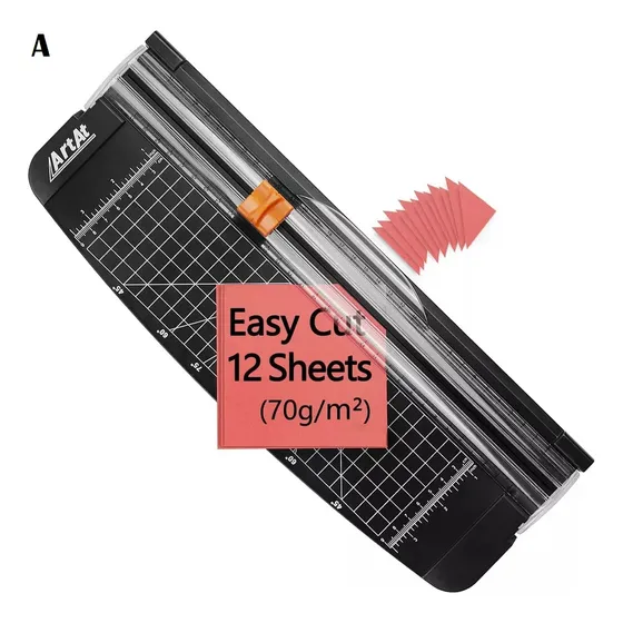 Cortador Guillotina Portatil De Papel A4, 10 Hojas, 30 Ctm