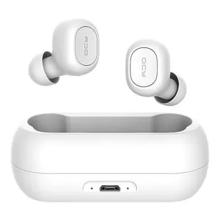 Fone De Ouvido Qcy T1c Bluetooth 5.1 Case 380mah Cor Branco Fone De Ouvido Qcy T1c Bluetooth 5.1 Case 380mah Cor Branco