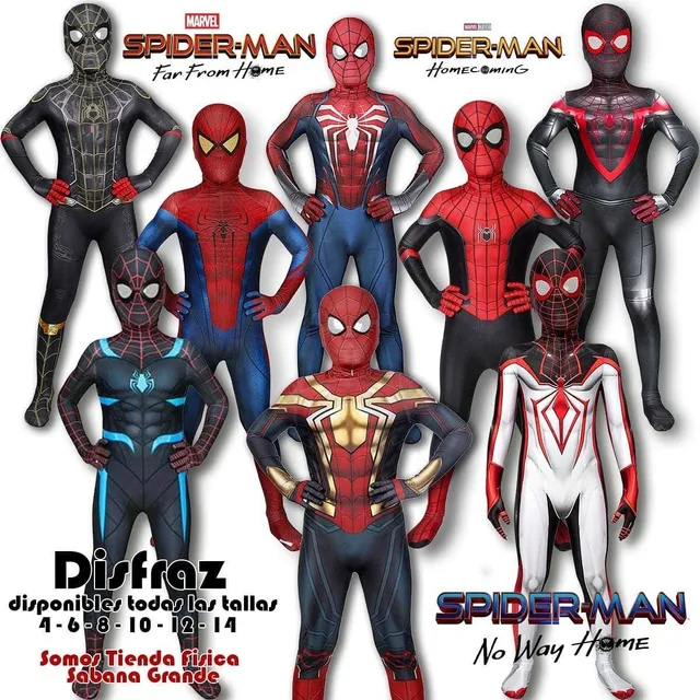 Disfraz Spiderman  Variedad Modelos - Somos Tienda