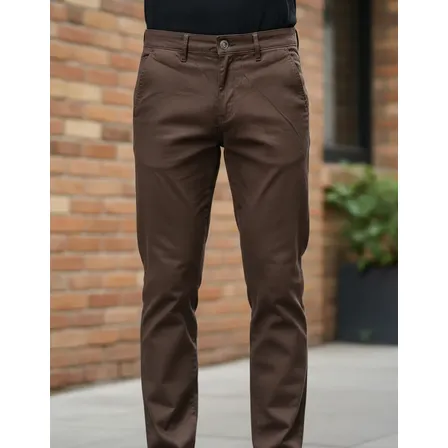 Calça Sarja Masculina Slim Bolso Embutido Com Elastano