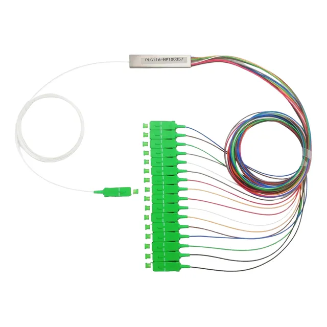 Splitter Fibra Óptica Divisor Plc 1x16 Sc/apc Paq. 10 Pzas