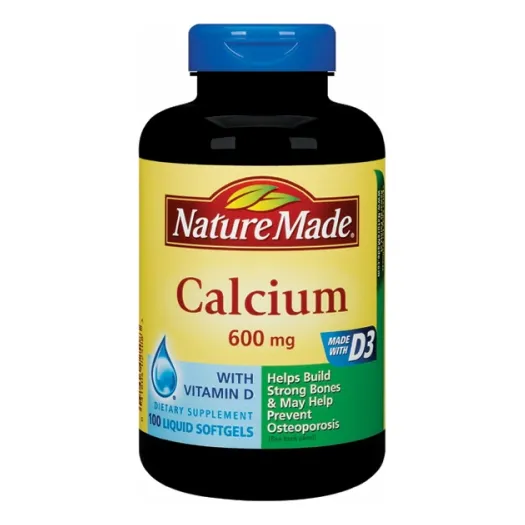 Suplemento Nature Made Calcium 100 Cápsulas Blandas