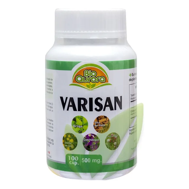 Varisan 100 Cápsulas 500mg Bioaurora Varices