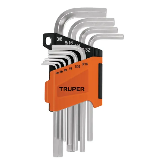 Juego 10 Llaves Allen Punta Hexagonal Con Organizador Truper