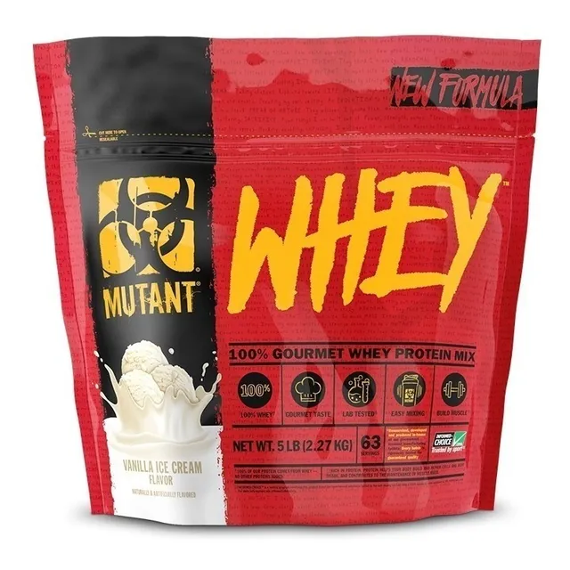 Suplemento Mutant Proteína Whey sabor vanilla ice cream de 2.27kg - polvo