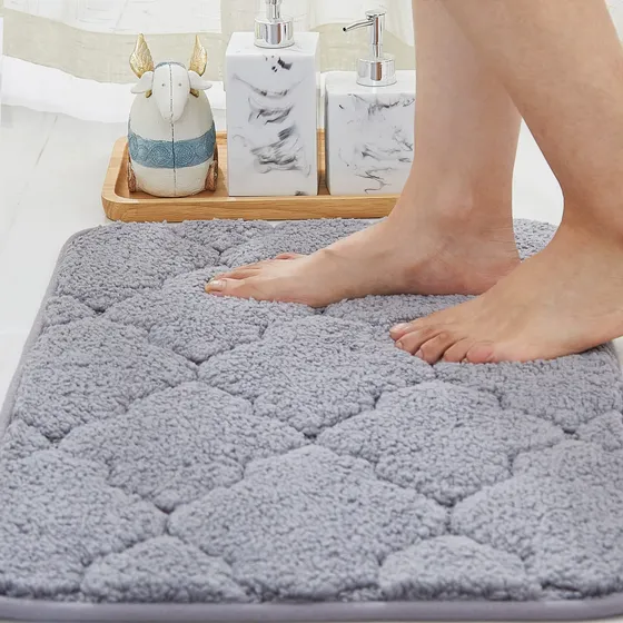 Homeer Alfombra Baño Ultra Suave Absorbente Agua 100% Mirco