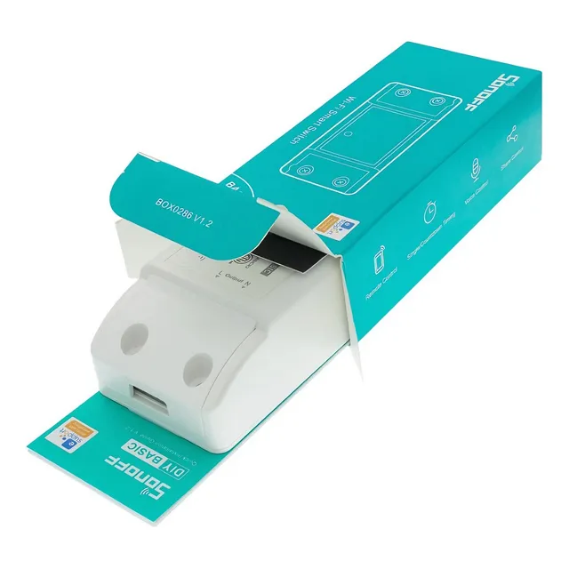 Interruptor Electrónico Sonoff Basic R2 Con Inalambrico Wifi