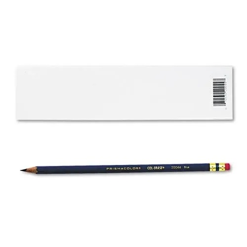 Prismacolor Col-erase Lápiz Con Goma De Borrar, El Cable Azu