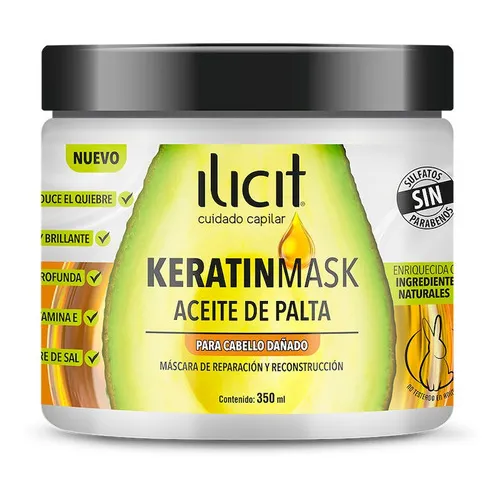 Mascarilla Capilar Ilicit Keratina Palta 350 Ml