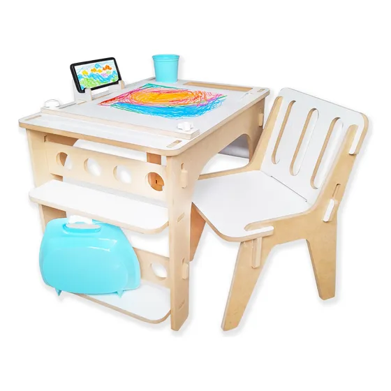 Mesita Montessori Didáctica Desarmable Infantil C/sillita