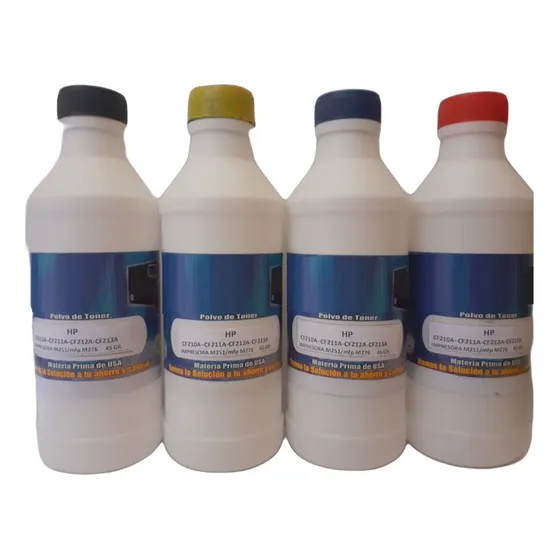 Polvo Toner Hp Color Cf210a Cf211a 12a 13a M251 45gr 4pack