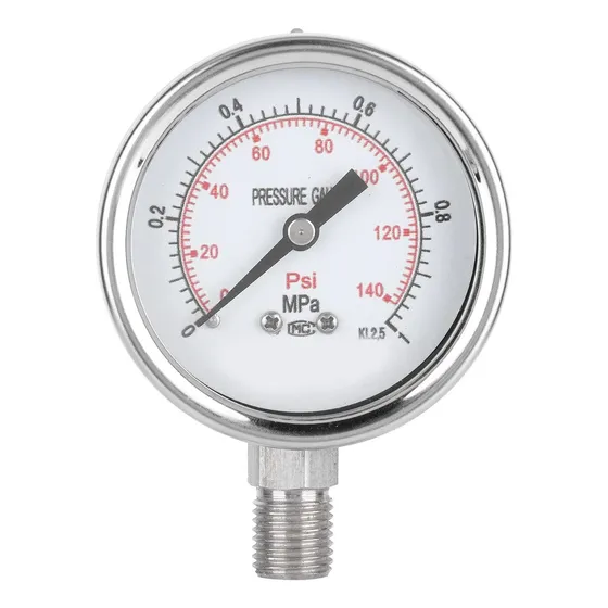 Evtscan 60bf 0 1.0mpa Stainless Steel Pressure Gauge