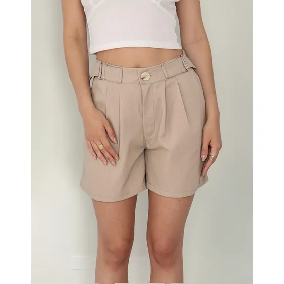 Short Tiro Medio Con Hebillas Giani