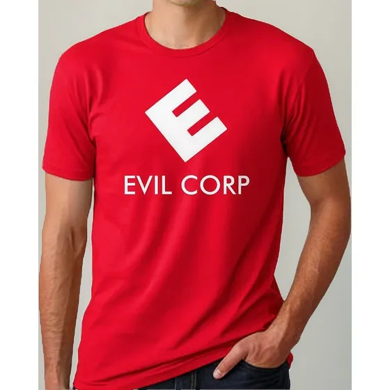 Remera Mr. Robot Evil Corp - 100% Algodón - Calidad Premium