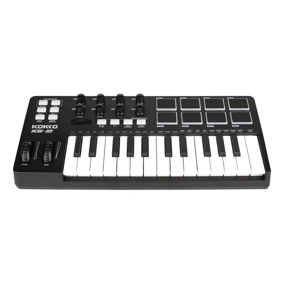 Kokko Professional Teclado Controlador Midi 25 Teclas Daw
