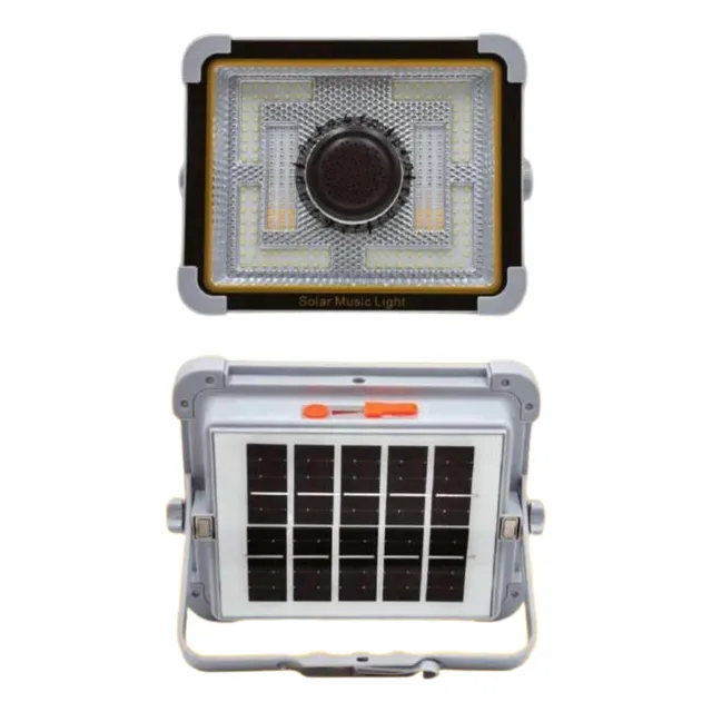 Lampara Reflector Solar Led Portatil Parlante 500w Entreteni