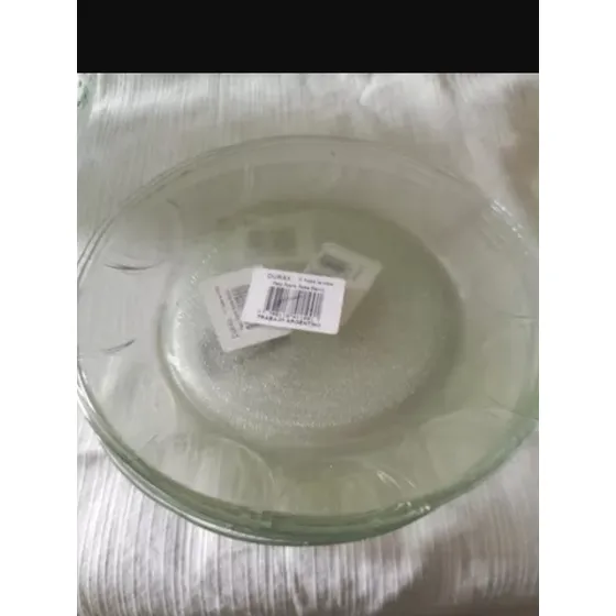 Platos De Postre Transparentes 19.x 5 Lote 6 Unidades Durax