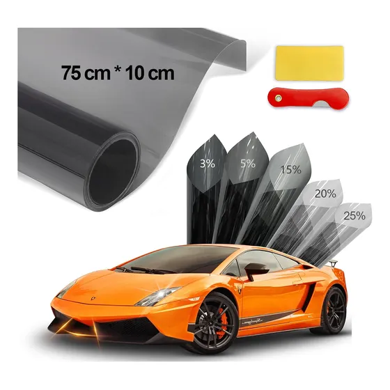 Antiray Bicapa Rollo De Papel Polarizado Autos,75cmx10m