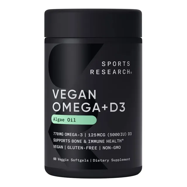 Vegan Omega 630mg X60 Capsulas - Sports Research 