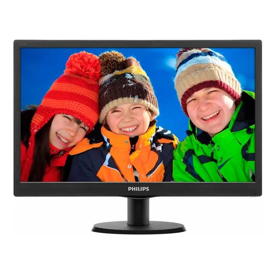 Monitor 193V5LHSB2 LCD 18.5" HDMI Preto Philips 127/220V