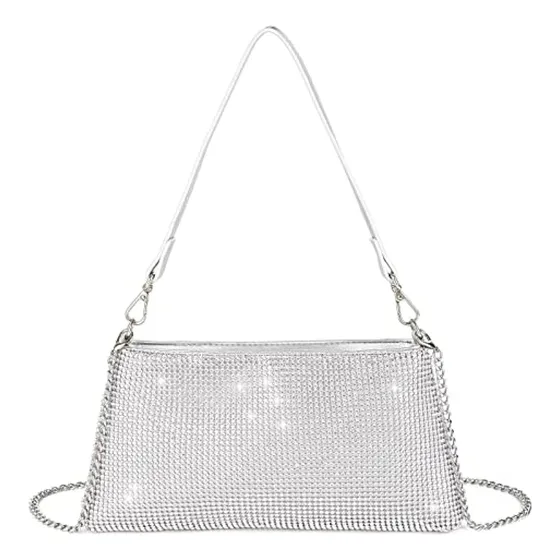 Valleycomfy Bolso De Mano De Noche Brillante Para