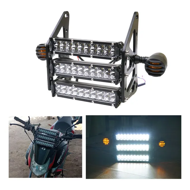 Faro Led Con Luz De Giro Para Bajaj Pulsar Vento Tornado 250