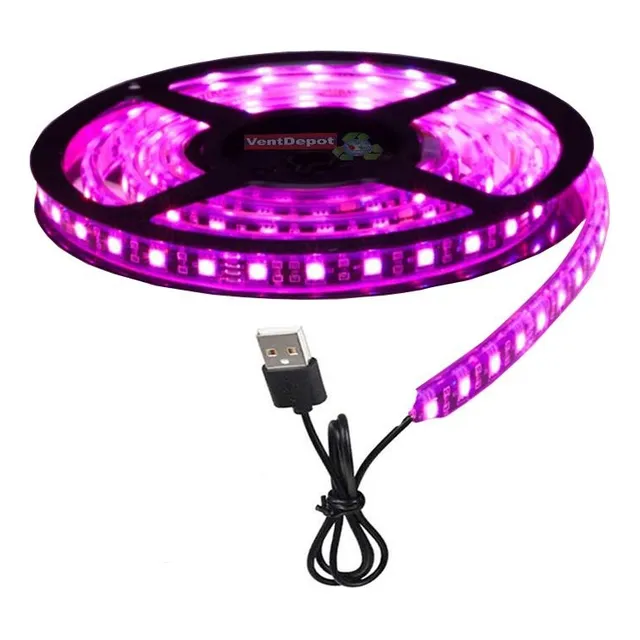 Tira Led Uv De Luces Germinación, Mxgws-002, 1pza, 2m, 5v