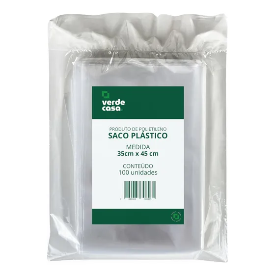 Saco Plástico Cristal Transparente Reforçado Embalagem 1kg