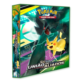 Álbum Pasta Fichário Pokémon Sol E Lua União De Aliados Álbum Pasta Fichário Pokémon Sol E Lua União De Aliados