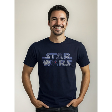 Playera Hombre Star Wars Millenium Falcon Algodon Oficial Playera Hombre Star Wars Millenium Falcon Algodon Oficial