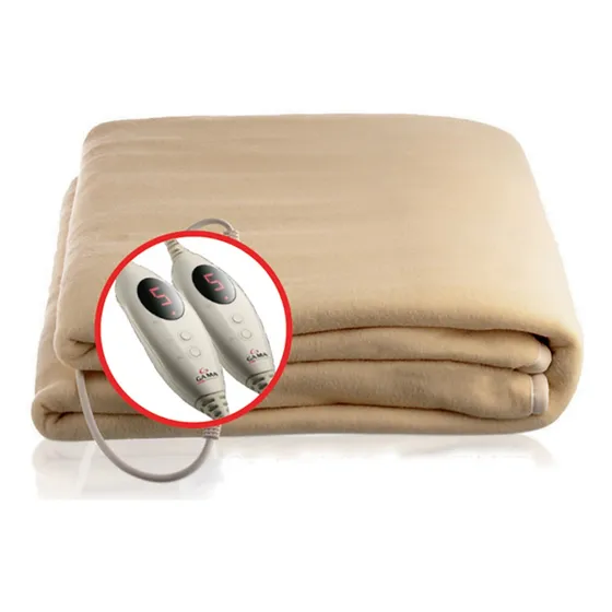 Calienta Cama Ga.ma Italy 2 Plazas Polyester con Timer 220V color Beige