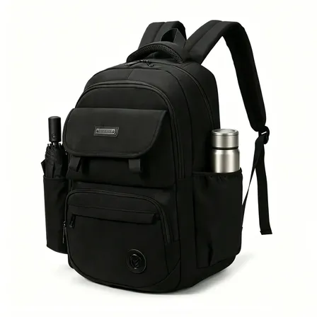 Mochila masculina, mochila de viagem, com capacidade para laptop de 15,6 polegadas, ideal para ida à escola, impermeável, reforçada, para uso diário e deslocamentos.
