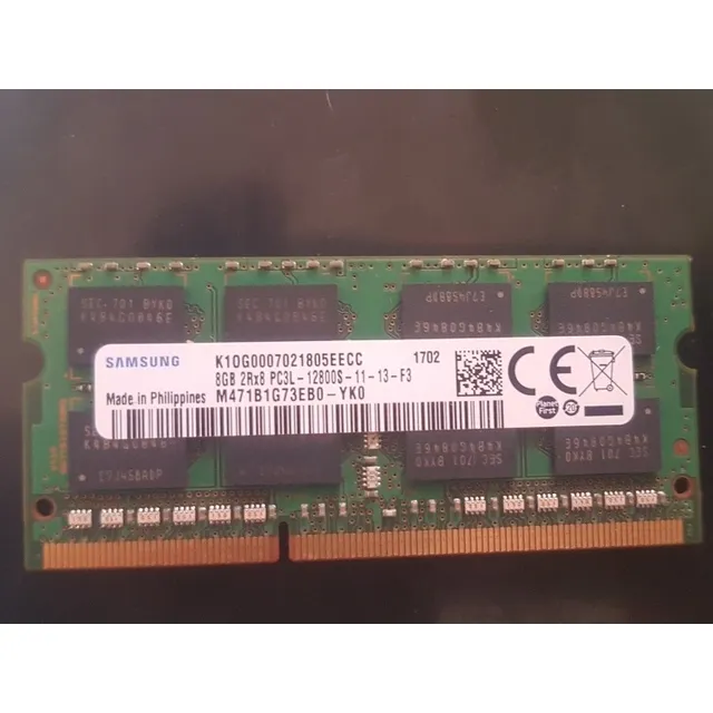 Memoria Ram Ddr3 8gb 2rx8 12800s Samsung M471b1g73eb0-yk0