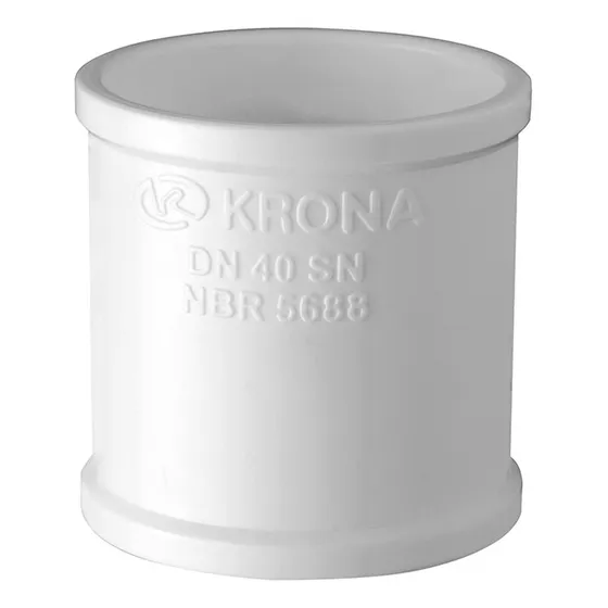 Luva Esgoto Dn. 40mm Conexão Krona - Pacote Com 25 Unidades