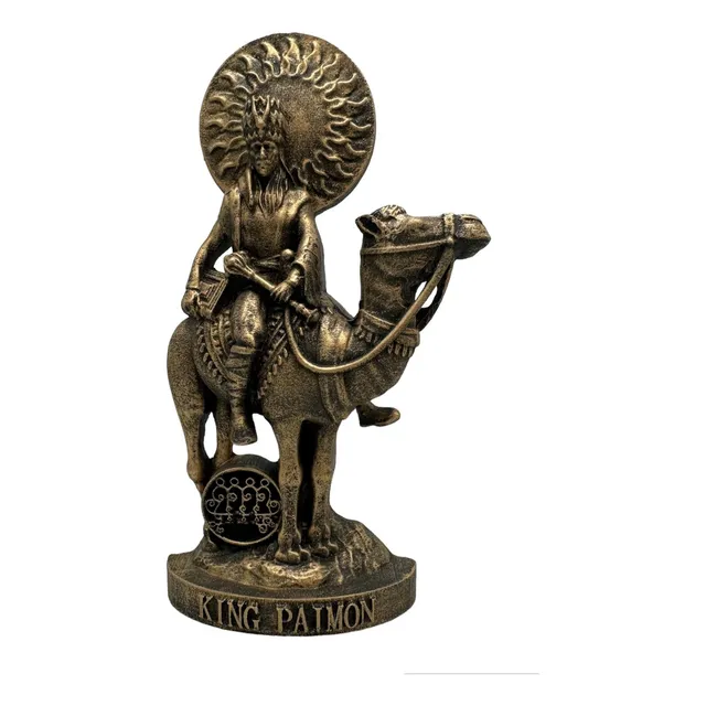 Estatua Demonio Paimon Resina Mod. Exclusivo Wiccaa 23cm